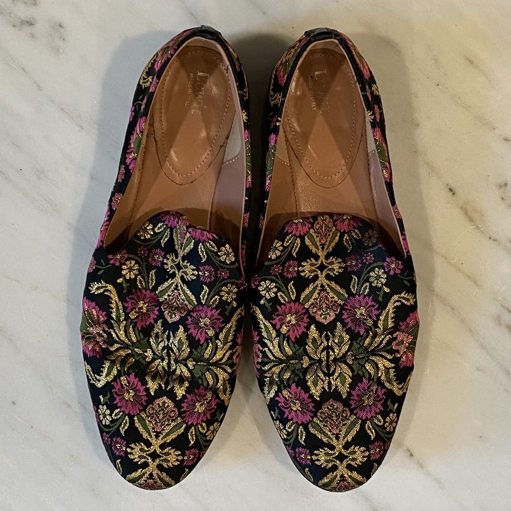 PRELOVED LEWIT || BROCADE LOAFERS